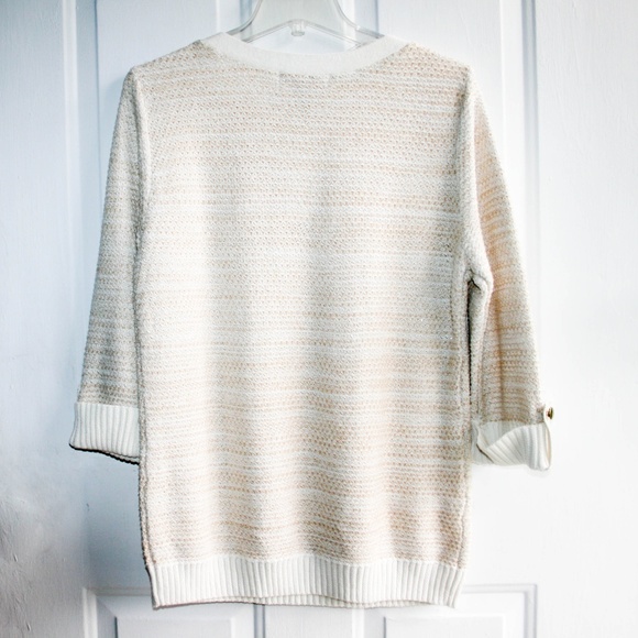 New Karen Scott Women's 3/4 Sleeve Sweater Size: L - Picture 2 of 6